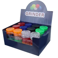 Vente en gros de moulins à herbes en plastique de haute qualité, 3 pièces, avec logo personnalisé gratuit, 40 mm, 60 mm, moins cher
