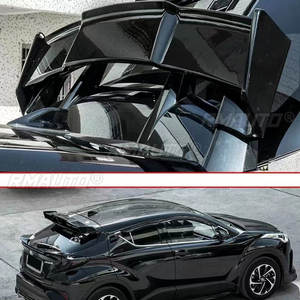 Pour Toyota C-HR 2016-2021 : Aileron de toit arrière, garde-boue en FRP, accessoires de décoration pour hayon arrière, fibre de carbone - Product Image 5