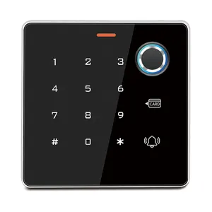 New Arrive Exquisite Design Zinc Backlight Fingerprint Keypad Standalone Metal for 12V Electric Access Control System Door Entry