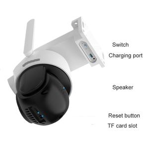 Caméra de sécurité solaire 6MP à double objectif, enregistrement vidéo continu, Wi-Fi double bande 2.4G/5G, étanche IP66, détection humaine - Product Image 2