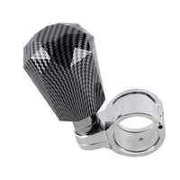 Bouton de commande universel en carbone octogonal pour volant, élégant, compatible avec la plupart des modèles de véhicules, accessoire de rotation pour l'intérieur de la voiture