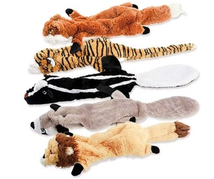 Juguetes chirriantes para perros Paquete de 5 animales sin relleno Juguete para masticar perros para perros grandes y medianos - Product Image 4