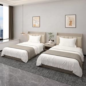 Muebles de hotel de madera más vendidos, cama king size, juegos de dormitorio, muebles, conjunto de muebles de hotel, certificado de proveedor - Product Image 2