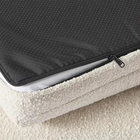 Lit pour chien en mousse à mémoire de forme orthopédique de luxe extra large avec couvercle amovible à motif solide Style boucle