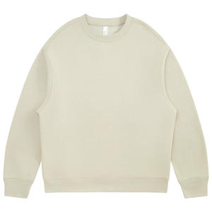 OEM Plush <b>Jogger</b> Hoodie Wholesale High Quality Plain Dyed <b>White</b> Crewneck Cotton - Product Image 1