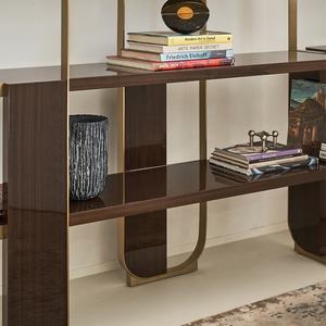 İtalya minimalist tasarım 1.5 metre kitaplık paslanmaz çelik kitaplık - Product Image 4