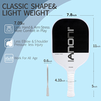 CASTON SPORTS Pagaies thermoformées en fibre de carbone Pickleball Paddle Set Pickle Ball Racket