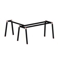 Pieds de table de conférence en métal noir à cadre réglable bureau debout