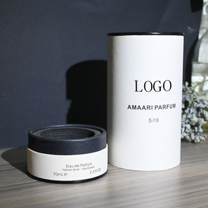 Tube en papier kraft écologique personnalisé pour flacon d'huile essentielle ou de parfum, boîte cylindrique élégante, emballage cadeau haut de gamme - Product Image 4