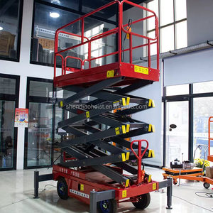 Gunting listrik mengangkat 4-18m Platform udara 6m 8m 10m 12m 14m Skylift perancah pengangkat seluler angkat hidrolik - Product Image 3