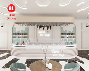 เฟอร์นิเจอร์โชว์สินค้าร้านขนมหวานสุดฮิต |   ตู้แช่ไอศกรีมแบบสั่งทำพิเศษสำหรับร้านขายขนมหวาน - Product Image 1