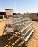 Nouvelle cage à poulets à 3 niveaux galvanisée à chaud avec abreuvoir automatique, haute résistance à la corrosion pour l'élevage avicole