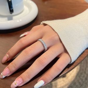 Dylam High Jewel Fine Fashion 925 <b>Sterling</b> <b>Silver</b> <b>Eternity</b> Band D Color VVS1 Moissanite Stones Engagement Wedding <b>Rings</b> <b>Ring</b> - Product Image 5