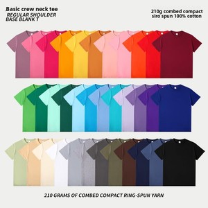 <span class=keywords><strong>T</strong></span>-<span class=keywords><strong>shirt</strong></span> unisexe de luxe en coton peigné pur 210G, crêpe serré, impression numérique personnalisée du logo de la marque, coupe ample pour hommes - Product Image 3