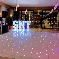 Piste de danse LED Starlit pour mariage, scène, fête, location, éclairage carré
