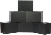 Petite boîte en carton ondulé noire personnalisée pour le courrier d'affaires Mailer Moving Packaging Boîtes d'expédition noires robustes Emballage en carton ondulé