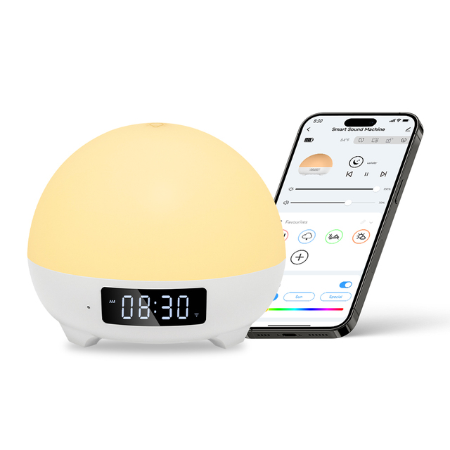 Best Sleep Assist Smart Sunrise Alarm 6-in-1 Sleep Hero Designed for Better Sleep Brighter Days and Happier Families
