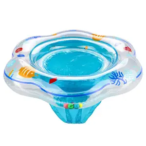 充气水上玩具儿童充气安全带婴儿卡通充气蓝色游泳圈