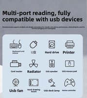 7 in 1 Dual Head USB C Hub 4K PD USB3.0 SD TF Multiport Docking Station Tersedia Tanpa MOQ