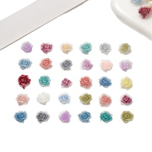 Accesorios de resina 3D con forma de rosa, pequeños adornos DIY para carcasas de teléfono, decoración de uñas y pinzas para el cabello. - Product Image 5