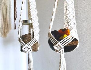 Porte-plantes en macramé de haute qualité. Jardinière bohème - Product Image 1
