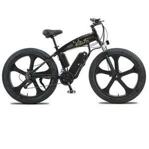 Sepeda Gunung, Paling Menarik Aluminium Alloy Bingkai Fat Bike Beach Cruiser Ebike Ban Besar Sepeda Listrik Dewasa Sepeda Gunung 1000W 48V E