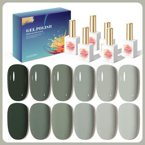 AILANUO Échantillon gratuit Concevez votre propre bouteille de vernis à ongles en gel 6 couleurs Coffret de vernis à ongles en gel Uv Marque privée Fournisseur d'ongles - Product Image 1