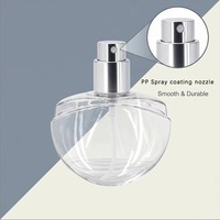 Bouteilles PETG transparentes 30 ml 1 oz, flacon de parfum de voyage de luxe, flacon de parfum rechargeable, mini vaporisateur, petit flacon en plastique