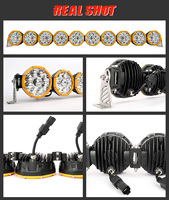 Feux tout-terrain 4x4 kc 12V 24V Barre lumineuse LED de 22 pouces
