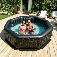 Grande baignoire SPA gonflable personnalisée avec piscine gonflable portable en PVC laminé pour jardin extérieur