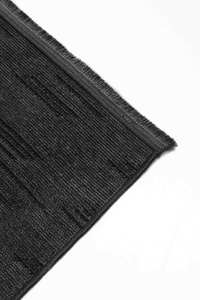 Alfombra de Chenilla a Rayas Color Antracita Mira, Venta al por Mayor, 7mm, Lavable, Antideslizante, de Poliéster y Algodón, de Pelo Corto, Ecológica, Apta para Mascotas - Product Image 3