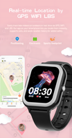 Montre connectée GPS pour enfants 4G VM01 Écran Amoled Étanche IP67 Localisation LBS WIFI Carte SIM 4G Appel vidéo SOS Montre connectée pour enfants