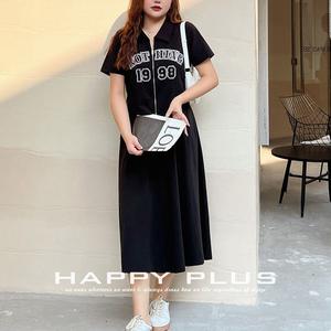 ชุดเสื้อโปโลแขนสั้นลำลองสำหรับผู้หญิงไซส์ใหญ่ Runqi N8593 พร้อมกระโปรงทรงเอเข้ารูปยาวปานกลาง ผ้าคอตตอนผสม มีซิป - Product Image 4