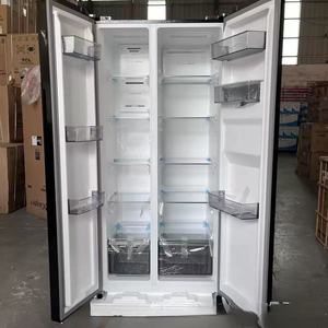 Z 495L Stainless Steel Large-capacity 4-Door French-style <b>Refrigerator</b> Built-in Water Dispenser Air-cooled Frost-free Household - Product Image 4