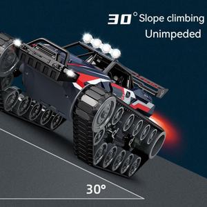SJY-Q155 1:12 Char de combat RC en alliage haute vitesse, driftant, tout-terrain, avec pulvérisation de lumière, télécommande 2.4G, modèle réduit, 12km/h - Product Image 5