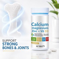 Comprimés de collagène AIZHILIN OEM hautement absorbables avec calcium, magnésium, zinc et vitamine D3 pour adultes, améliorent la densité et la force osseuses