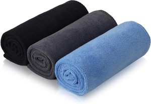 Serviette en microfibre tricotée à séchage rapide, non dépilatoire et non décolorante, pour cheveux et nettoyage - Product Image 2