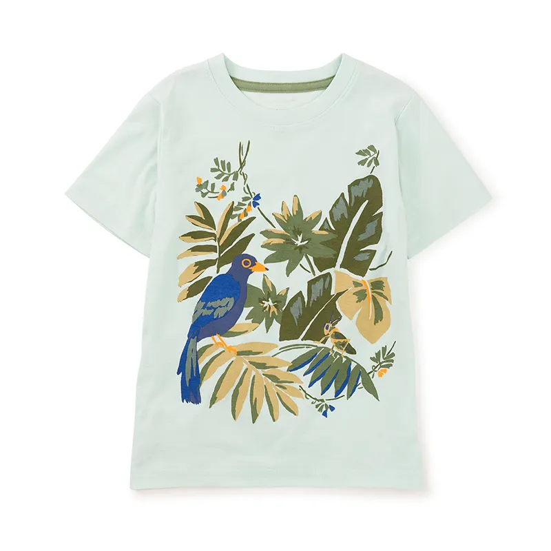 Magliette personalizzate di moda per bambini magliette grafiche magliette a maniche corte girocollo in tessuto ecologico per ragazzi