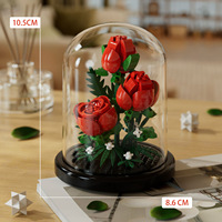 Kit de fleurs DIY pour 6 ans et plus, jouet éducatif, blocs de construction de roses éternelles, anti-stress, décoration intérieure, cadeaux artisanaux pour enseignants, enfants, elle