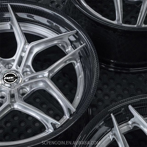 Cerchi Custom 2 pezzi ruote in fibra di carbonio in fibra di carbonio Ultra Light ruote da corsa in lega forgiato in fibra di carbonio - Product Image 5