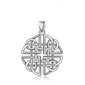 925 mujeres de plata esterlina amor argelino celta irlandés nudo COLLAR COLGANTE - Product Image 1