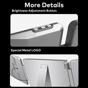 Ordinateur à double écran rotatif à 360 degrés, écran 16 pouces 2.5K IPS avec support métallique stable, USB-C pour <span class=keywords><strong>PC</strong></span> - Product Image 6