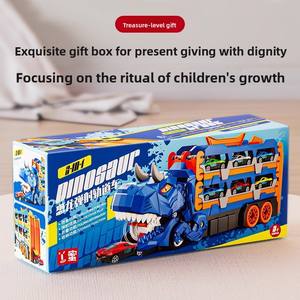 Juguete de Dinosaurio Tiranosaurio Rex para Niños, Carro de Juguete con Forma de Pista, Deslizante y Rebotante, de Plástico, Escala 1:5, para Niños de 0 a 24 Meses, Regalo - Product Image 4