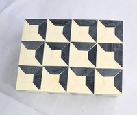 Boîte de rangement pour bijoux en os incrusté, artisanale, de qualité supérieure, avec motif floral, pour bagues, boucles d'oreilles et cadeaux, en vente