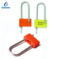 Scellé de sécurité jetable GY-201 de type cadenas, haute sécurité, en plastique et métal, pour compagnies aériennes, avec impression personnalisée