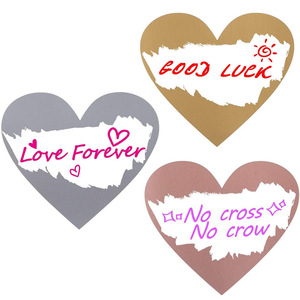 Gold Heart Scratch Off Stickers Self-Adhesive Die-Cut <b>Glossy</b> <b>Paper</b> Wedding Favors Bridal Party Gifts - Product Image 2