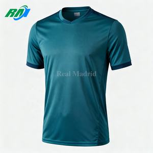 Conjuntos de Camisetas de Fútbol Nacionales, Uniformes Rojos, Blancos y Negros Lisos, Calidad Tailandesa, Camiseta de Fútbol <span class=keywords><strong>del</strong></span> 50 Aniversario, 100% Poliéster de Secado Rápido - Product Image 1