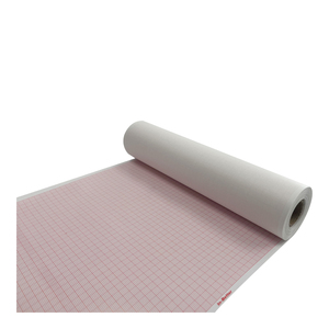 Tableau de rapport de grille rouge ECG et EKG médical Papier thermique Z-pliant 215*30mm pour le Japon <span class=keywords><strong>KODEN</strong></span> 8340 - Product Image 2