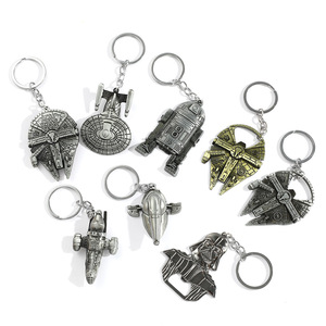 <span class=keywords><strong>Wowei</strong></span> Llavero Abridor de Botellas de Aleación de Zinc con Diseño de Nave Espacial de Estrella de Cine Vintage y Robot, Impresión Tipográfica Metálica, Colecciones de Moda - Product Image 6