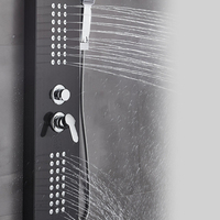 Système de douche mural multifonctionnel en acier inoxydable SUS304 moderne avec affichage numérique LED et colonne de douche massante